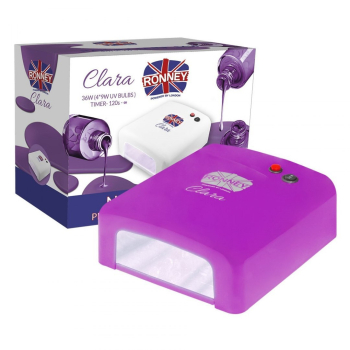 RONNEY CLARA Profesjonalna lampa do paznocki UV 36W (GY-UV-818) - JASNO FIOLETOWA    B@Q super!